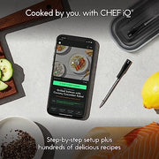 CHEF iQ Smart Wireless Meat Thermometer with 2 Ultra-Thin Probes, Unlimited Range Bluetooth Meat Thermometer, Digital Food Thermometer for Remote Monitoring of BBQ Grill, Oven - Grill Parts America