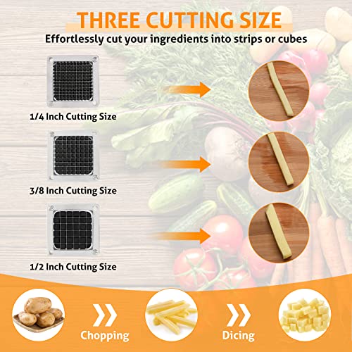 WICHEMI Commercial Vegetable Chopper Dicer Blade Replacement Stainless Steel Blade for Chopper Dicer Commercial Vegetable Fruit Dicer Replace Blade (1/4" Blade) - Kitchen Parts America