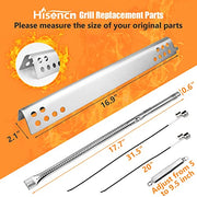 Hisencn Grill Replacement Parts for Charbroil Performance 475 4 Burner 463347017 463377319 463376017 463335517 463342119 463347418, G470-5200-W1 Burner, G470-0004-W1A Heat Plates and Cooking Grates - Grill Parts America