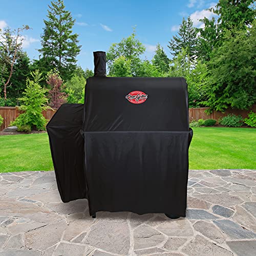 Char-Griller 5555 Grill Cover, Fits Models: 3018, 2121, 2222, 2828, 2727, 2929, 1224, E1224, 1329, 1334, Black - Grill Parts America