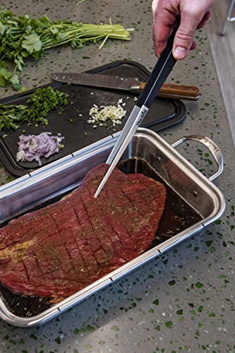 Char-Broil 8586712R06 Culinary Tweezer Tongs, Silver - Grill Parts America