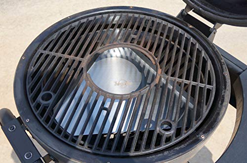 BBQube Heat Deflector/Drip Pan for Akorn Kamado Kooker Grill & Smoker, Stainless Steel, One Size - Grill Parts America