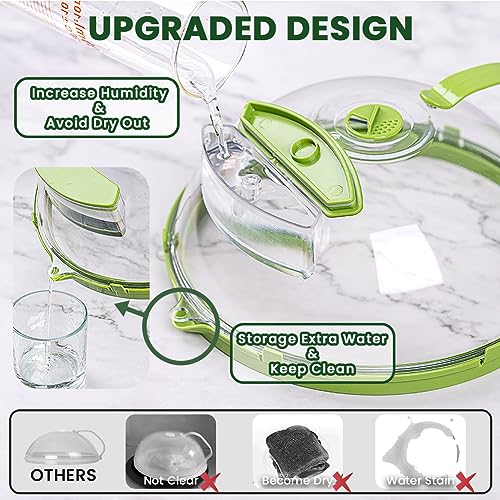 Microwave Cover for Food, Microwave Splatter Cover with Handle and