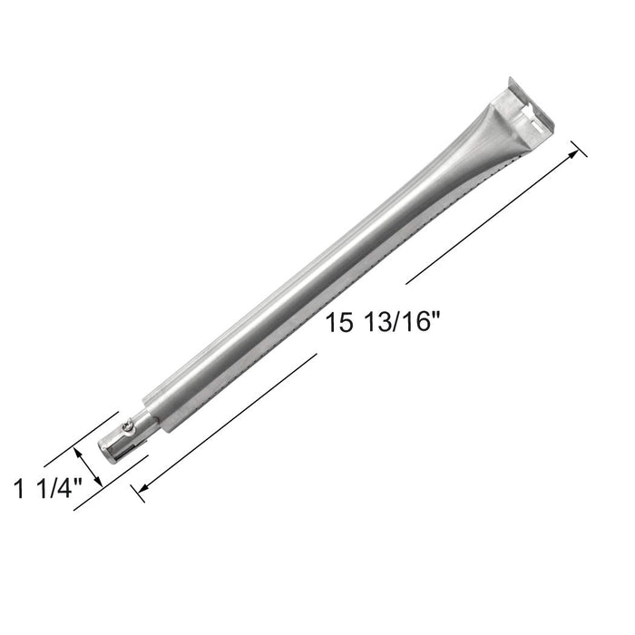 YIHAM KB861 Tube Burner Replacement Parts for Broil King Baron, Broil-Mate, Grillpro and Other Gas Grills, 15 13/16 inch x 1 1/4 inch, Stainless Steel, Set of 4 - Grill Parts America