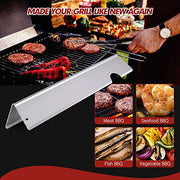 Cozilar 17 Inch Grill Flavorizer Bars Heat Shield Gas Grill Parts for Weber Grill 66794, 66031, Weber Genesis II LX, E/S-240, E-240, S-240, for Weber 66684 Grill Heat deflectors Stainless Steel - Grill Parts America