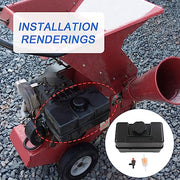 RALBDX 691993 4 Quart Plastic Fuel Tank With Cap & Shut-Off Valve Replaces For B&S Remote Mounting Compatible With Lawn and Garden Equipment Engines,Some Specific Snow Blower,Tiller,Log Splitter - Grill Parts America