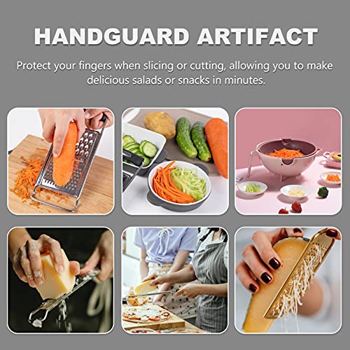 Yardwe Food Safety Holder Mandoline Slicing Tool Food Slicer Cutter Veggie Shredder Finger Hand Guard Anti Cut for Mandoline Cutting Chopping and Grating - Kitchen Parts America