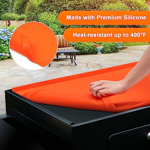 28" Silicone Griddle Mat for Blackstone 28 inch Griddle,Heavy Duty Silicone Protective Mat Cover, Griddle Top Protective Cover Accessories Protect Griddle from Debris and Rust - Grill Parts America