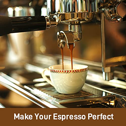 53mm Espresso Puck Screen with Stand, 100μm 316 Stainless Steel Coffee Filter Sintered Mesh Plate, Reusable Filter for Espresso, Espresso Portafilter Lower Shower (puck screen) - Kitchen Parts America