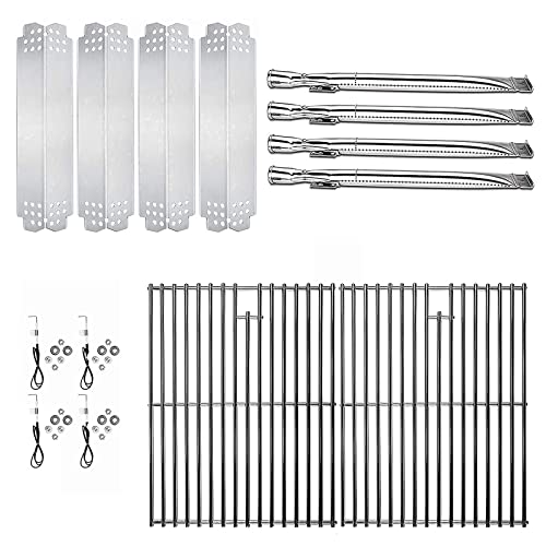 Hisencn 304 Stainless Steel Grill Parts Kit for Home Depot Nexgrill 4 Burner 720-0830H, 720-0830D, 720-0783E Gas Grill Models, Grill Burner, Heat Plate, Cooking Grates Grill Replacement Kit - Grill Parts America