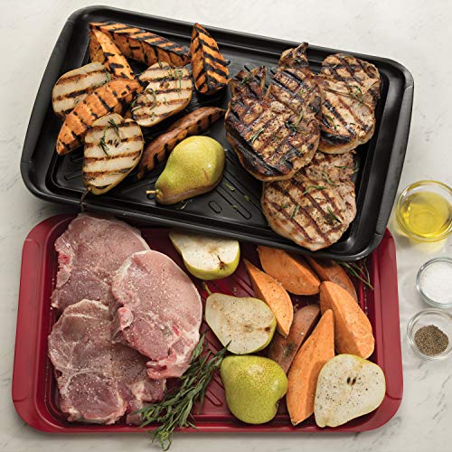 Cuisinart CPK-200 Grilling Prep and Serve Trays, Black and Red Large 17 x 10. 5 - Grill Parts America