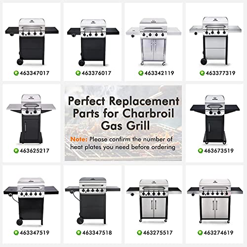 Yiming Grill Replacement Parts for Char-Broil Performance 475 4 Burner 463347017, 463335517, 463342119, 463276517, 463244819 Grill Models, Heat Plates, Burners, Carryover Tubes & Igniters Replacement - Grill Parts America