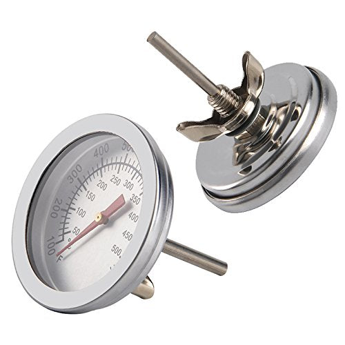 2X BBQ Thermometer Gauge - Barbecue BBQ Pit Smoker Grill Thermometer Temp Gauge - 2Pack - Grill Parts America
