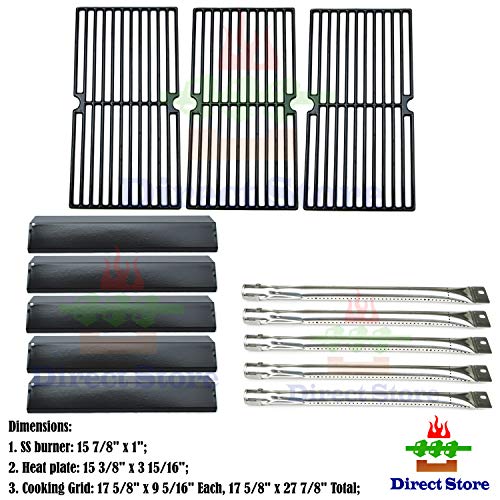 Direct Store Parts Kit DG139 Replacement for Brinkmann 810-2545-W Gas Grill Burner,Heat Plate,Cooking Grid - Grill Parts America