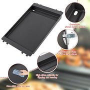 QuliMetal 7566 Grill Griddle for Weber Genesis 300 Series Gas Grills - Cast Iron Griddle Replacement Parts for Genesis E-310 E-320 E-330 S-310 S-320 S-330 EP-310 EP-320 EP-330 CEP-310 CEP-330 ESP-310 - Grill Parts America