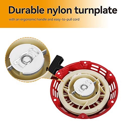 SOFO Recoil Starter for 212 Predator Engine - for Honda GX160 GX200 5.5 6.5HP Champion Generator Parts Pull Cord Replacement 3000 3500w Predator 212 Recoil Predator Engines 212cc Engine with Cord - Grill Parts America