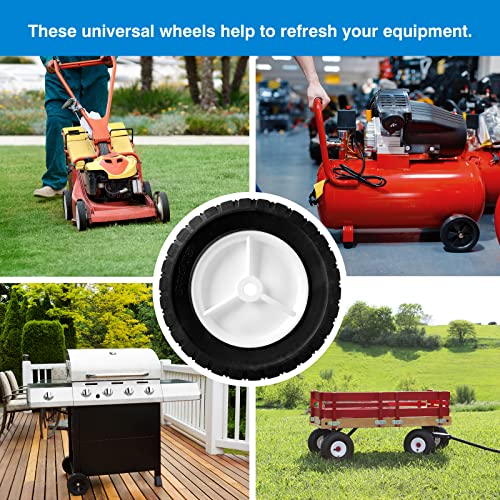 8 Inch Wheels Replaces for Oregon 72-108, 2 Pack Universal Wheels Tires Compatible with Craftsman/AYP/MTD Lawnmower, Radio Flyer Wagon, BBQ Grill, Hand Truck, and Lawn Sprayer - Grill Parts America