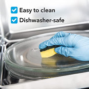 9.6" / 24.5cm Microwave Glass Plate - Fits Virtually All Small Microwaves - Microwave Glass Turntable Plate Replacement - for Small Microwaves - Grill Parts America