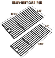 PETKAO Grill Grates for Charbroil 463673519 463673517 463625217 463625219 Grill Grates 463673019 463673017 463673617 Performance 2 Burner Grill Replacement Parts G470-0003-W1 G470-0002-W1 - Grill Parts America
