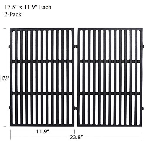 GasSaf 17.5" Grill Grates Replacement for Weber 7638, Spirit 300, Spirit E/S 310, E/S 320, E/S 330, Spirit 700, Genesis 1000-3500, Genesis Gold Silver Platinum B/C, Weber 900, Replaces for 7639 65906 - Grill Parts America