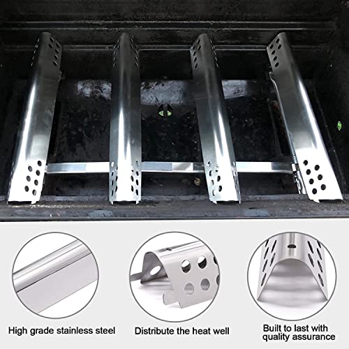 Grill Replacement Parts for Charbroil 463347017 463361017 463277017 463673017 463376217 463342119 463376018P2 Gas Grill, Stainless Steel Heat Plate Tend Crossover Tubes Grill Burner for Charbroil - Grill Parts America