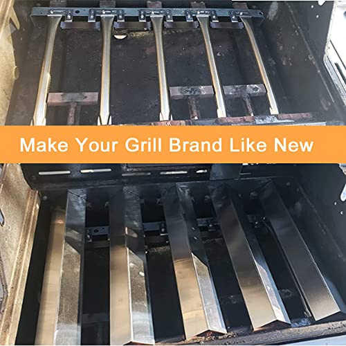Hisencn Grill Replacement Parts for Brinkmann 810-1750-s, 810-1751-S, 810-3551-0 Gas Grill Models, Stainless Steel Grill Burner, Heat Plates, Crossover Tube for Brinkmann 5 Burner Gas Grill - Grill Parts America