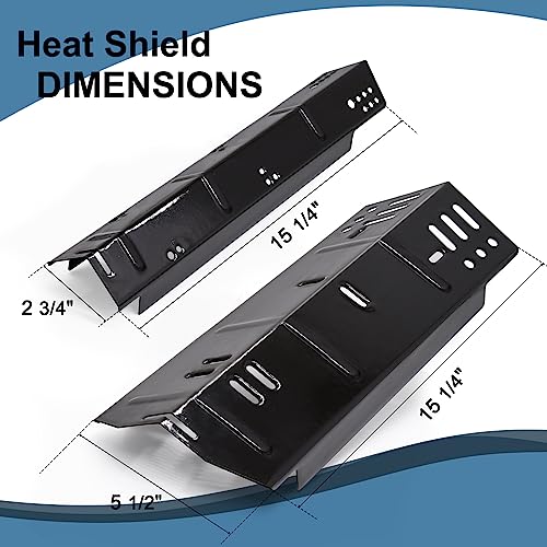 Adviace Grill Replacement Parts for Dyna Glo DGH474CRP, DGH483CRP, DGH474CRN-D, DGH474CRN, Cast Iron Grill Grates, Porcelain Heat Plates Shields Tents and Burners for Dyna-Glo Grill Replacement Parts. - Grill Parts America