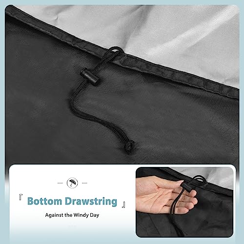 SHINESTAR 58 Inch Grill Cover - Waterproof Universal BBQ Cover for Weber, Char-Broil, Nexgrill Gas Grills and More - Weather-Resistant, Fade Resistant, Black - Grill Parts America