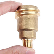 Male 5042 QCC1 Nut Propane Gas Fitting Hose Adapter with 1/4 Inch Male Pipe Thread, Propane Quick Connect Hose Adapters Fittings, Solid Brass Outdoor Cooking Propane Adapter - Grill Parts America