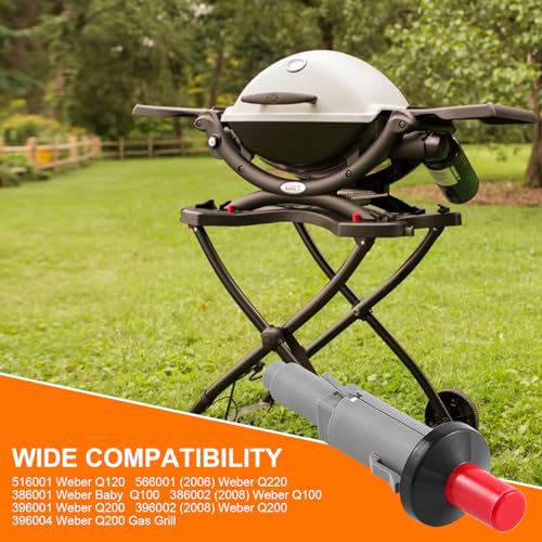 Tigbear 80462 Push Button Piezo Grill Igniter Kit Replacement for Weber Q100 Q200 Gas Grill, Flame Starter Push Button Piezo Kit - Grill Parts America