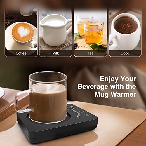 VOBAGA Coffee Mug Warmer & Cup Set, Electric Beverage Warmer with