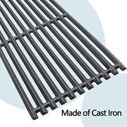 Hongso 17 inch Top Piece Cast Iron Grates for Charbroil Professional, Signature and Commercial Series Tru-Infrared 3 Burner Models, 463242515 466242515 466242516 463367016 463242516, G466-0025-W1A - Grill Parts America