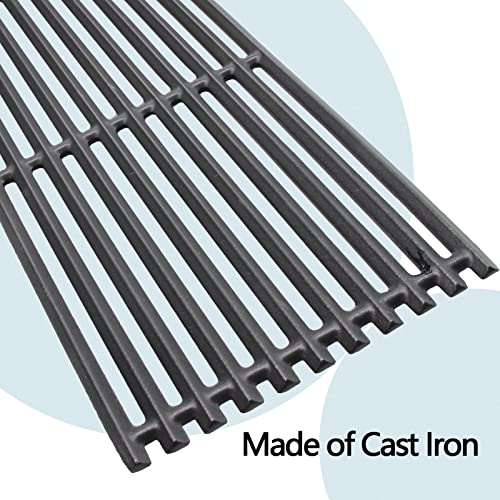 Hongso 17 inch Top Piece Cast Iron Grates for Charbroil Professional, Signature and Commercial Series Tru-Infrared 3 Burner Models, 463242515 466242515 466242516 463367016 463242516, G466-0025-W1A - Grill Parts America