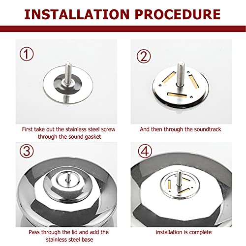 Yardwe Top Lid Handle Water Kettle Lid Knobs Whistle Kettle Replacement Cover Knobs for Tea Kettle Teapot Cover Sounding Kettle Lid 6pcs - Kitchen Parts America