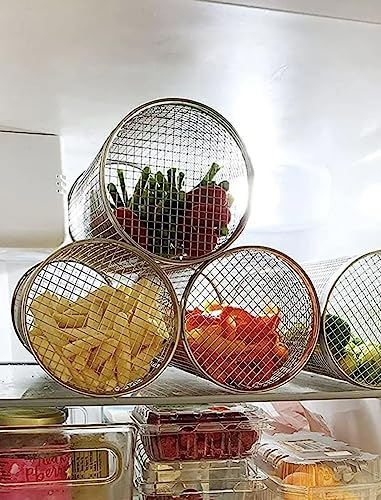 Stainless Steel BBQ Grill Accessories - Vegetable Grill Basket - Non-Stick Coating - Easy to Use Rotisserie for Outdoor Barbecues & Campfires - Perfect for Grilling Veggies, Meats, & Seafood. - I&O - Grill Parts America