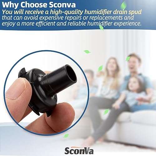 Sconva 4223 Drain Spud Compatible with Aprilaire Humidifier Models 500, 500A, 500M, 550, 560, 600, 600A, 600M Humidifier Parts & Accessories - Grill Parts America