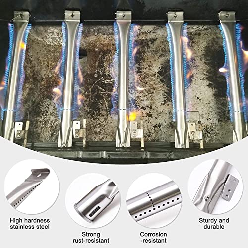 Grill Replacement Parts for Nexgrill 6 Burner 720-0898, 720-0898A, Nexgrill 720-0888, 720-0888N, 720-0830H, 720-0783E Gas Grill Models. Grill Burner Tubes, Heat Shield Tent Plates Replacement Kit - Grill Parts America