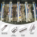 Grill Replacement Parts for Nexgrill 6 Burner 720-0898, 720-0898A, Nexgrill 720-0888, 720-0888N, 720-0830H, 720-0783E Gas Grill Models. Grill Burner Tubes, Heat Shield Tent Plates Replacement Kit - Grill Parts America