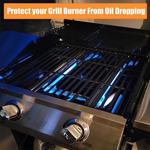 Hisencn Heat Plates - for Charbroil Performance 5 Burner Gas Grill 463448021, 463450022, 463451022, 463455021, 463449021, Grill Heat Plate Replacement Parts, G325-0002-W1 Heat Plates, Stainless Steel - Grill Parts America