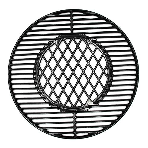 Hongso 8835 21.5 Inch Non-Stick Polished Porcelain Coated Grill Grates for Weber Original Kettle Premium 22 Inch Charcoal Grill, 22" Weber Performer Premium, Deluxe Charcoal Grill, 22'' Smokers - Grill Parts America