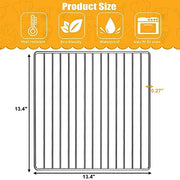 Air Fryer Rack for Ninja Foodi 10 in 1 SP101 Digital Air Fryer Countertop Oven, 13.4''*13.4'' Stainless Steel Air Fryer Accessories Roasting Steamer Grill Racks Baking Tray，Dishwasher safe - Grill Parts America