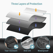 SHINESTAR Griddle Cover for Blackstone 36 Inch Griddle and More 4-Burner Flap Top Grills - Waterproof, Lightweight, Durable - Click-Close Straps - Black - Grill Parts America