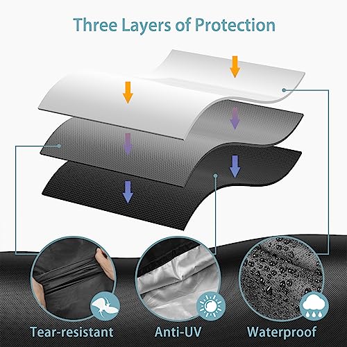 SHINESTAR Griddle Cover for Blackstone 36 Inch Griddle and More 4-Burner Flap Top Grills - Waterproof, Lightweight, Durable - Click-Close Straps - Black - Grill Parts America