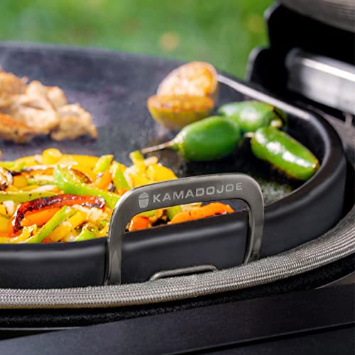 Kamado Joe KJ15094522 Karbon Steel Griddle for Classic Joe Grills, Black - Grill Parts America