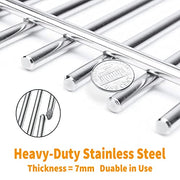 Hisencn Cooking Grates for Charbroil Commercial TRU-Infrared Grill 2-Burner 463644220 466642316 G369-0030-W2, Signature Infrared 463632520, 17 Inch Standless Steel Grill Grates for Nexgrill 720-0864 - Grill Parts America
