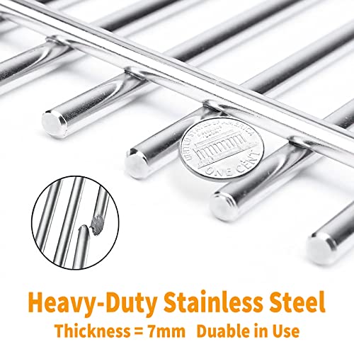 Hisencn Cooking Grates for Charbroil Commercial TRU-Infrared Grill 2-Burner 463644220 466642316 G369-0030-W2, Signature Infrared 463632520, 17 Inch Standless Steel Grill Grates for Nexgrill 720-0864 - Grill Parts America