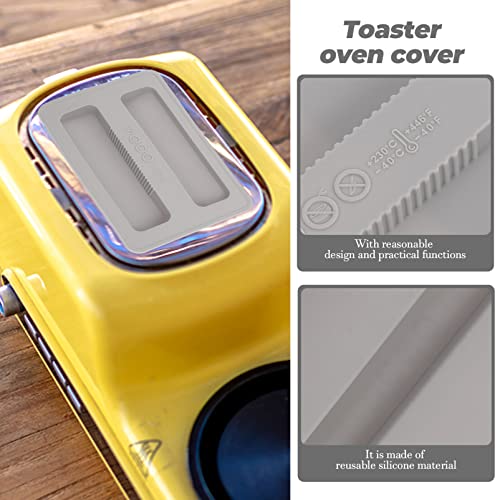 BESTonZON 2pcs Silicone Toaster, Toaster covers Maker Upper Cover Toaster Appliance Top Cover 2 Slice Toaster Dirt Cover Protector for Bread Machine Part Accessories - Grill Parts America
