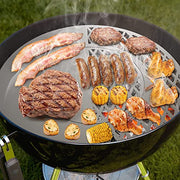 only fire BBQ Griddle and Grate Combo Kit for Weber 22 inch Kettle Charcoal Grills - Grill Parts America