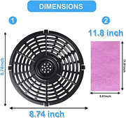 CyHiThai 5QT Round Air Fryer Replacement Parts Grill Pan for PowerXL/Gowise/Dash Air Fryers, Premium Double Layer Non-stick coating Air Fryer Grill Plate, Crisper Tray, Grate, Rack, Dishwasher Safe - Grill Parts America