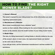 AEagle Mower Mulching Blade for Cub Cadet 48 inch Deck GT2148 Recon Z-Force LZ48 PRO-Z 100 02005017-X 942-04417-X, Toothed 3 Pack - Grill Parts America